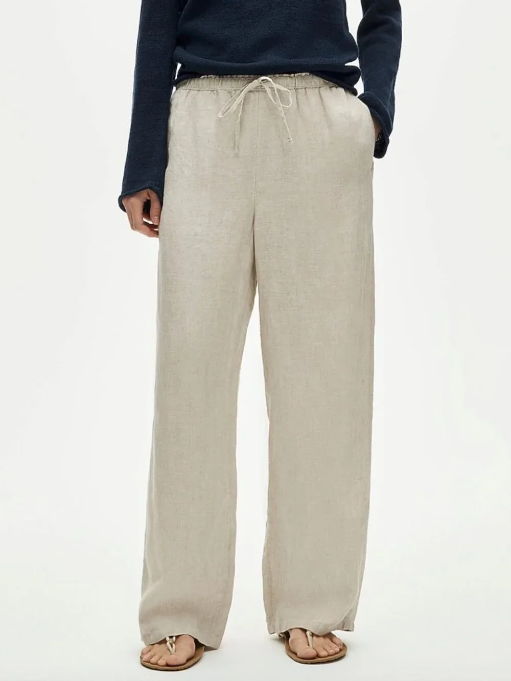 J Crew Soleil Pant in Linen